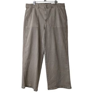 American Eagle Womens Wide Leg Stretch Skater Jeans Super High Rise Size 18 NWT